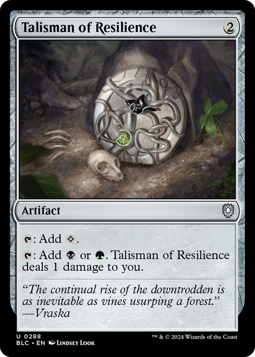 Talisman of Resilience [BLC-288] - Bloomburrow Commander