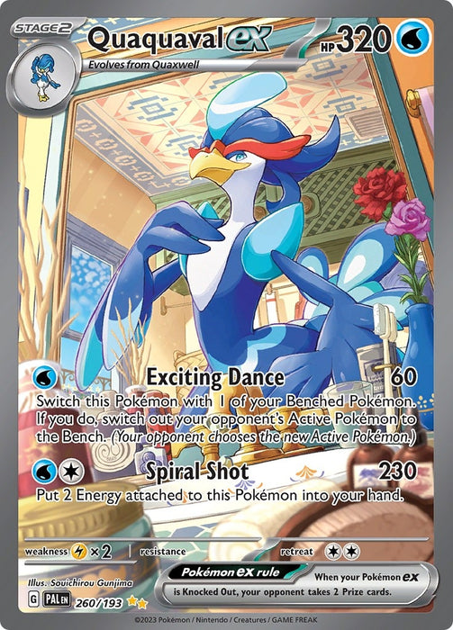 Image for Quaquaval ex (260/193) (Holofoil) [SV02: Paldea Evolved] - Pokemon