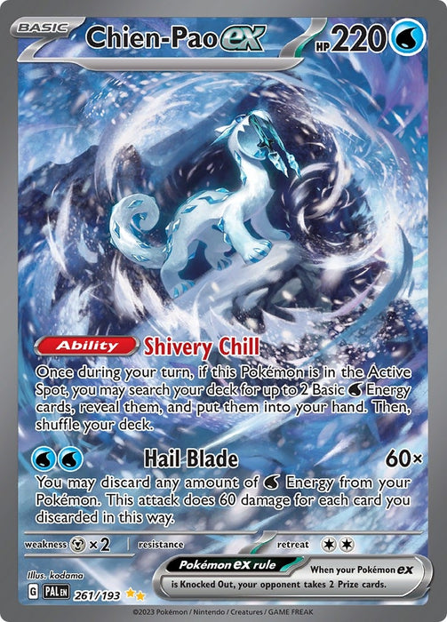Image for Chien-Pao ex (261/193) (Holofoil) [SV02: Paldea Evolved] - Pokemon