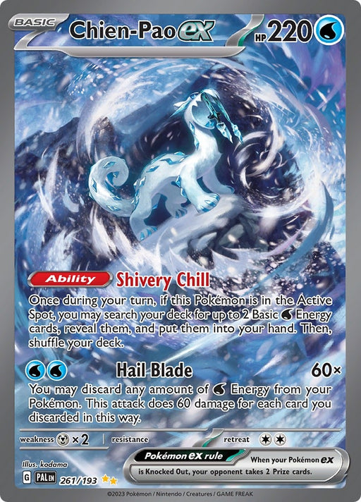 Image for Chien-Pao ex (261/193) (Holofoil) [SV02: Paldea Evolved] - Pokemon