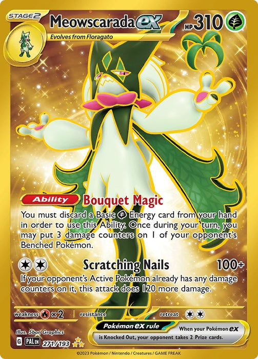 Image for Meowscarada ex (271/193) (Holofoil) [SV02: Paldea Evolved] - Pokemon