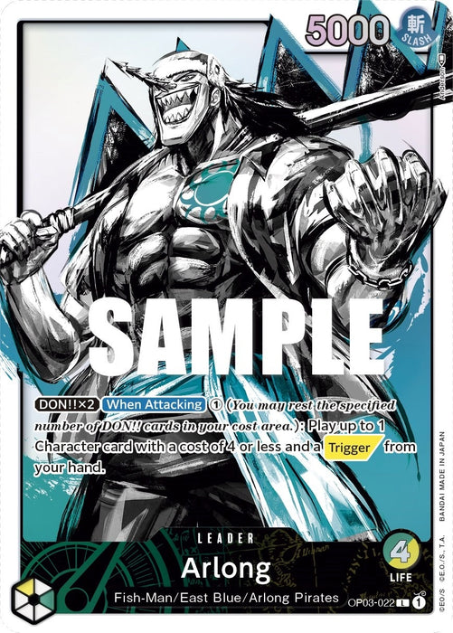 Arlong (Alternate Art) (OP03-022) (Foil) [Pillars of Strength]