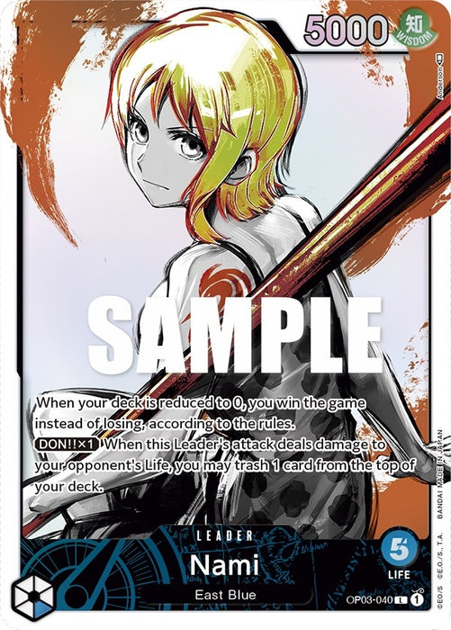 Nami (040) (Alternate Art) (OP03-040) (Foil) [Pillars of Strength]