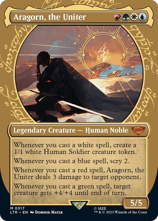 Image for Aragorn, the Uniter (Showcase) (317) (Foil) [Universes Beyond: The Lord of the Rings: Tales of Middle-earth] - Magic: The Gathering
