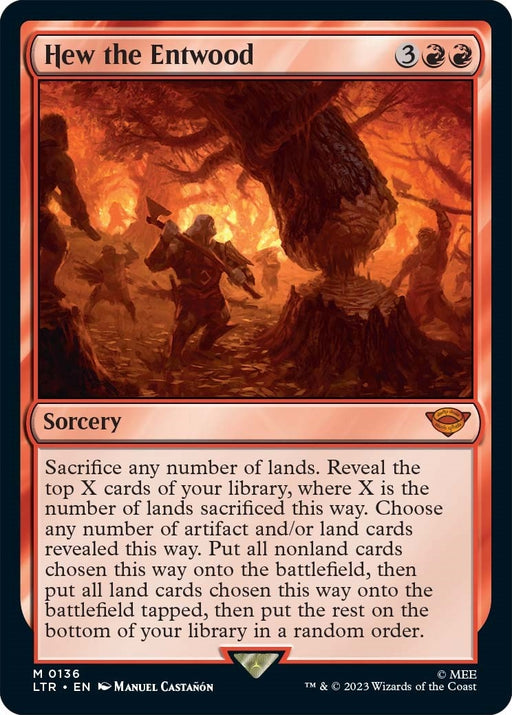 Image for Hew the Entwood (136) [Universes Beyond: The Lord of the Rings: Tales of Middle-earth] - Magic: The Gathering