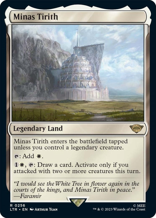 Minas Tirith (256) (Foil) [Universes Beyond: The Lord of the Rings: Tales of Middle-earth]