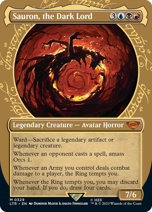 Image for Sauron, the Dark Lord (Showcase) (329) (Foil) [Universes Beyond: The Lord of the Rings: Tales of Middle-earth] - Magic: The Gathering