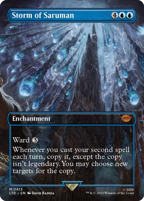 Image for Storm of Saruman (Borderless) (413) (Foil) [Universes Beyond: The Lord of the Rings: Tales of Middle-earth] - Magic: The Gathering