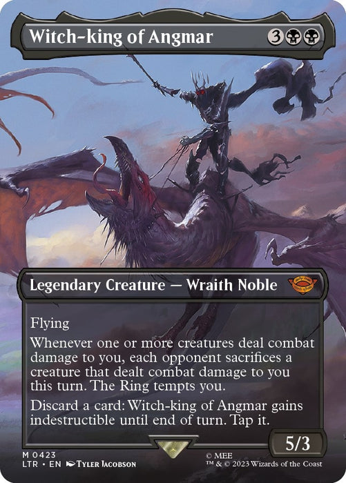 Image for Witch-king of Angmar (Borderless) (423) (Foil) [Universes Beyond: The Lord of the Rings: Tales of Middle-earth] - Magic: The Gathering