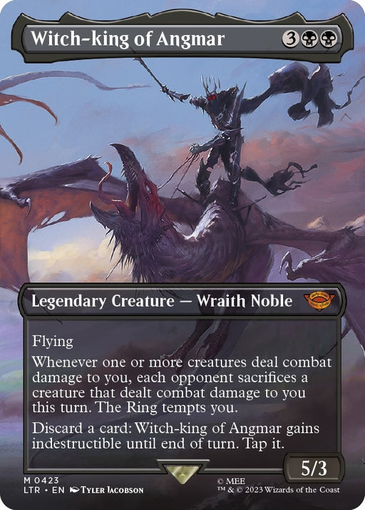 Image for Witch-king of Angmar (Borderless) (423) (Foil) [Universes Beyond: The Lord of the Rings: Tales of Middle-earth] - Magic: The Gathering