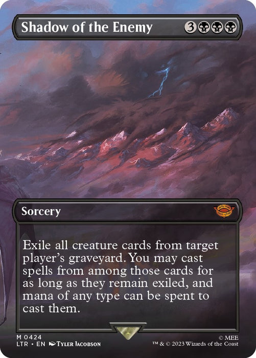 Image for Shadow of the Enemy (Borderless) (424) [Universes Beyond: The Lord of the Rings: Tales of Middle-earth] - Magic: The Gathering