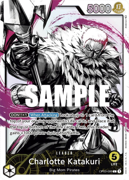 Charlotte Katakuri (099) (Alternate Art) (OP03-099) (Foil) [Pillars of Strength]