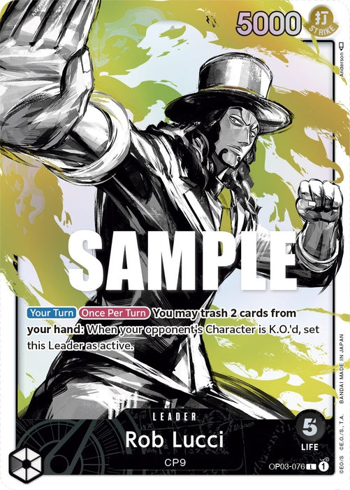 Rob Lucci (076) (Alternate Art) (OP03-076) (Foil) [Pillars of Strength]