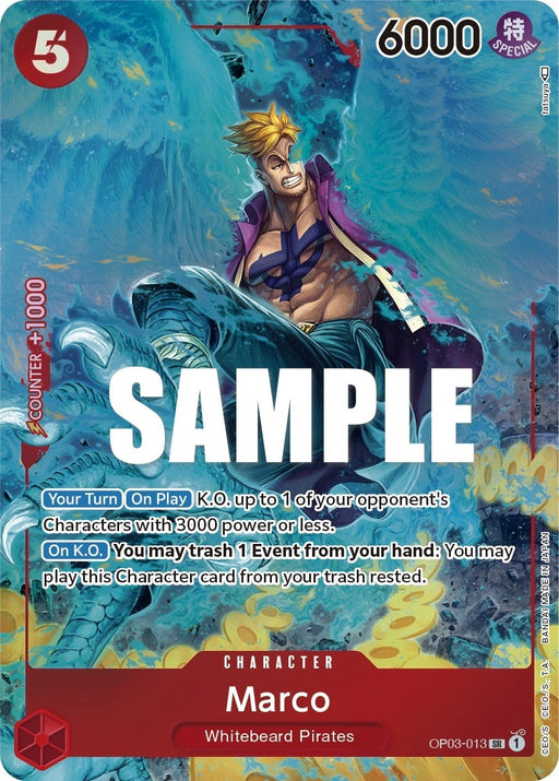 Image for Marco (Alternate Art) (OP03-013) (Foil) [Pillars of Strength] - One Piece Card Game
