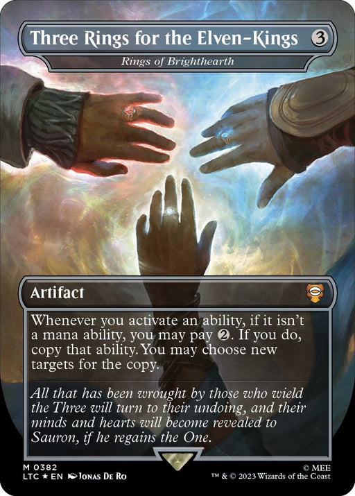 Image for Three Rings for the Elven-Kings - Rings of Brighthearth (Surge Foil) (382) (Foil) [The Lord of the Rings: Tales of Middle-earth] - Magic: The Gathering