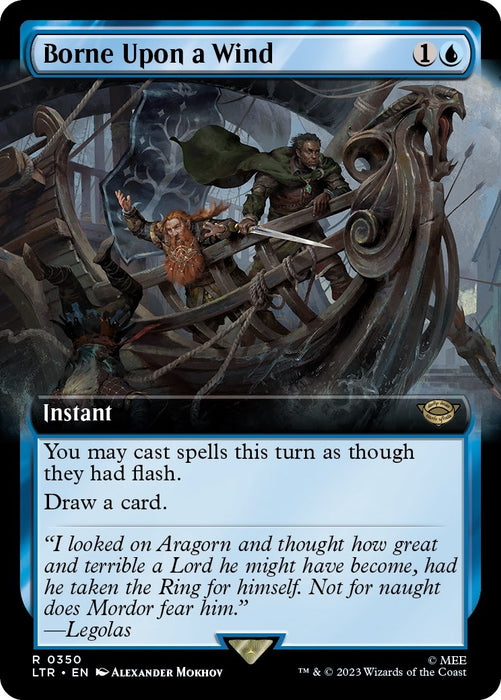 Borne Upon a Wind (Extended Art) (350) [Universes Beyond: The Lord of the Rings: Tales of Middle-earth]