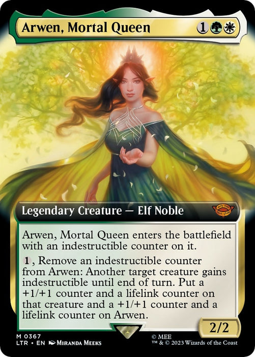Image for Arwen, Mortal Queen (Extended Art) (367) (Foil) [Universes Beyond: The Lord of the Rings: Tales of Middle-earth] - Magic: The Gathering
