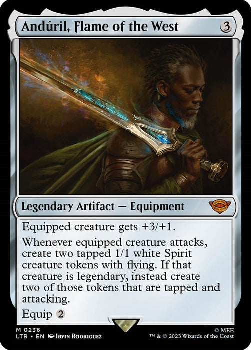 Image for Anduril, Flame of the West (236) [Universes Beyond: The Lord of the Rings: Tales of Middle-earth] - Magic: The Gathering