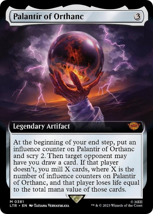Image for Palantir of Orthanc (Extended Art) (381) [Universes Beyond: The Lord of the Rings: Tales of Middle-earth] - Magic: The Gathering