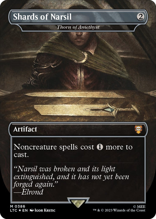 Image for Shards of Narsil - Thorn of Amethyst (Surge Foil) (386) (Foil) [The Lord of the Rings: Tales of Middle-earth] - Magic: The Gathering
