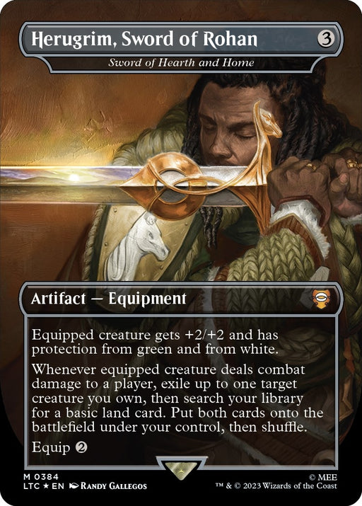 Image for Herugrim, Sword of Rohan - Sword of Hearth and Home (Surge Foil) (384) (Foil) [The Lord of the Rings: Tales of Middle-earth] - Magic: The Gathering