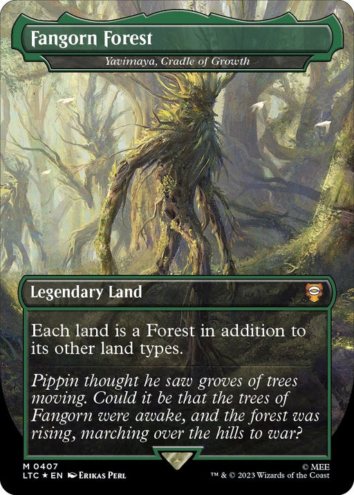 Image for Fangorn Forest - Yavimaya, Cradle of Growth (Surge Foil) (407) (Foil) [The Lord of the Rings: Tales of Middle-earth] - Magic: The Gathering