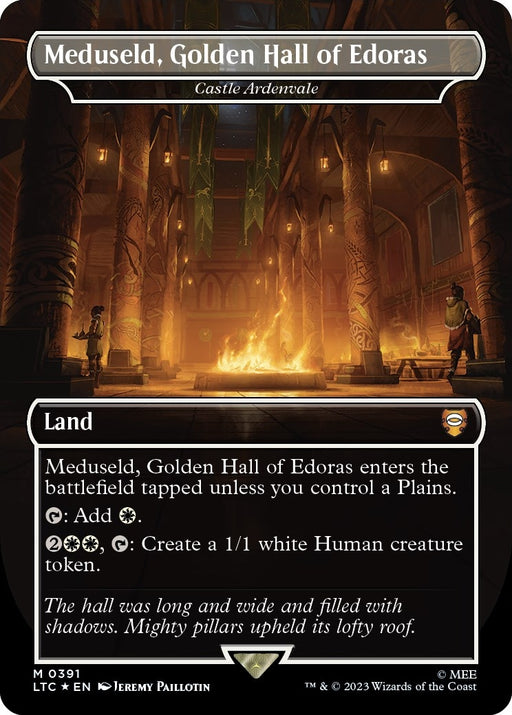Image for Meduseld, Golden Hall of Edoras - Castle Ardenvale (Surge Foil) (391) (Foil) [The Lord of the Rings: Tales of Middle-earth] - Magic: The Gathering