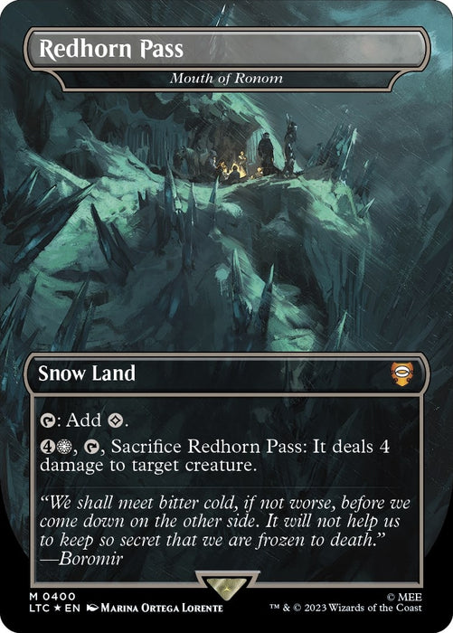 Image for Redhorn Pass - Mouth of Ronom (Surge Foil) (400) (Foil) [The Lord of the Rings: Tales of Middle-earth] - Magic: The Gathering