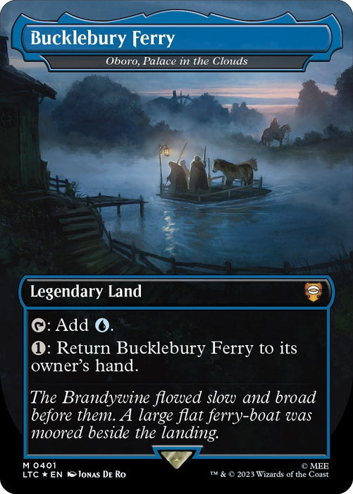 Image for Bucklebury Ferry - Oboro, Palace in the Clouds (Surge Foil) (401) (Foil) [The Lord of the Rings: Tales of Middle-earth] - Magic: The Gathering