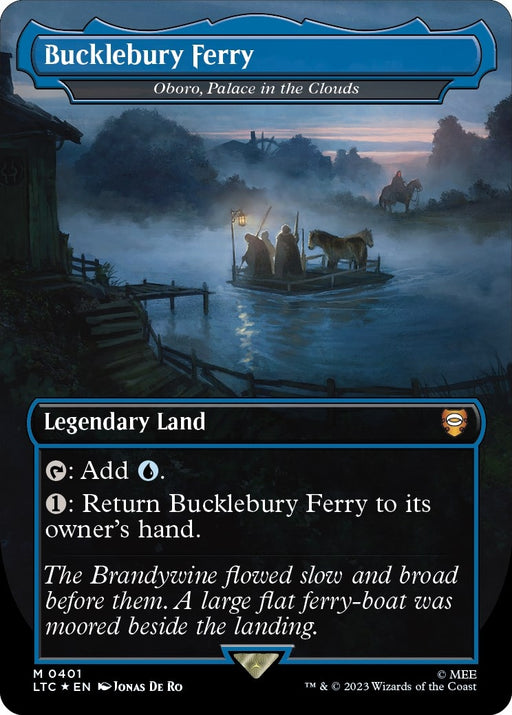 Image for Bucklebury Ferry - Oboro, Palace in the Clouds (Surge Foil) (401) (Foil) [The Lord of the Rings: Tales of Middle-earth] - Magic: The Gathering