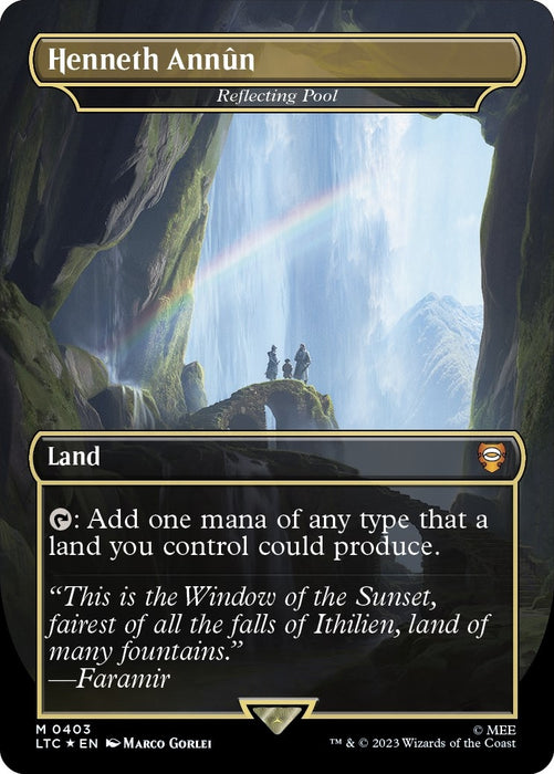 Image for Henneth Annun - Reflecting Pool (Surge Foil) (403) (Foil) [The Lord of the Rings: Tales of Middle-earth] - Magic: The Gathering
