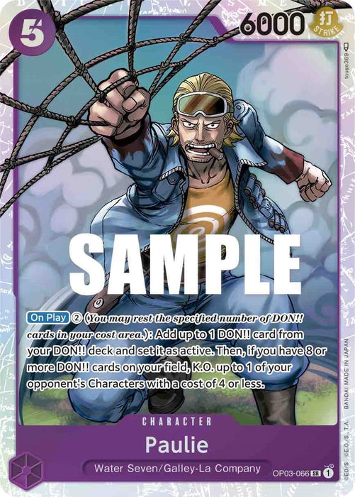 Paulie (OP03-066) (Foil) [Pillars of Strength]