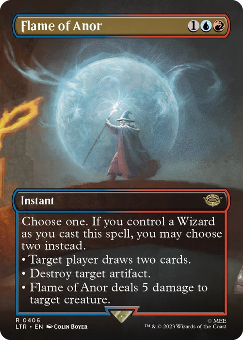 Image for Flame of Anor (Borderless) (406) [Universes Beyond: The Lord of the Rings: Tales of Middle-earth] - Magic: The Gathering
