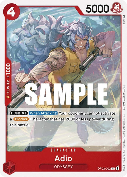 Image for Adio (OP03-002) [Pillars of Strength] - One Piece Card Game