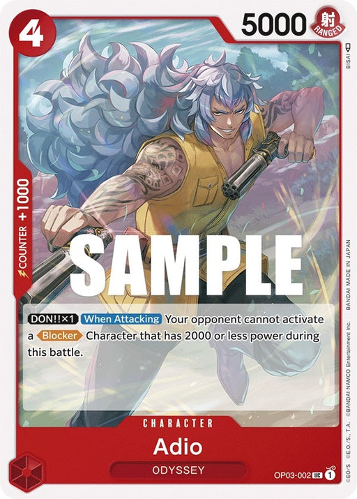 Image for Adio (OP03-002) [Pillars of Strength] - One Piece Card Game