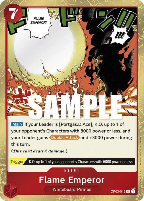 Image for Flame Emperor (OP03-016) (Foil) [Pillars of Strength] - One Piece Card Game