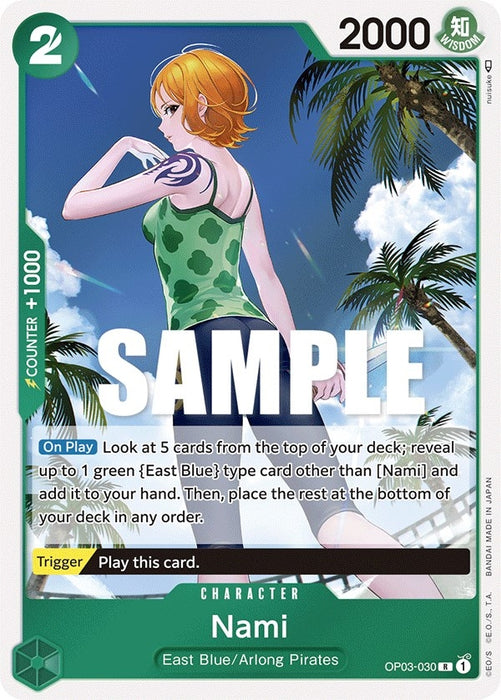 Image for Nami (030) (OP03-030) (Foil) [Pillars of Strength] - One Piece Card Game