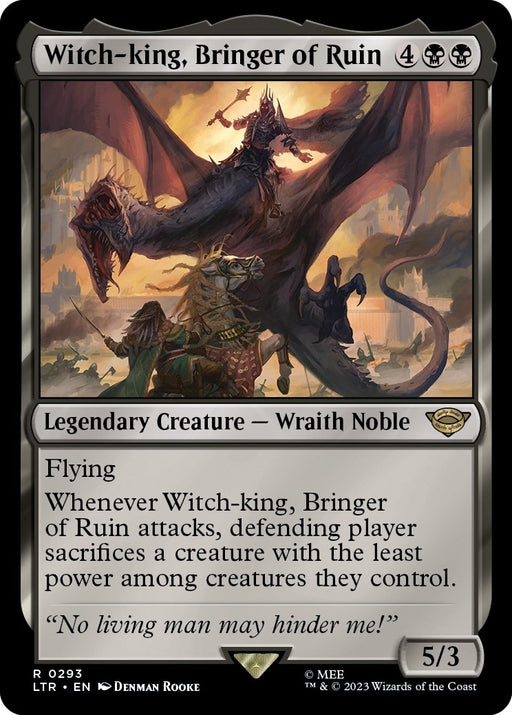 Image for Witch-king, Bringer of Ruin (293) [Universes Beyond: The Lord of the Rings: Tales of Middle-earth] - Magic: The Gathering