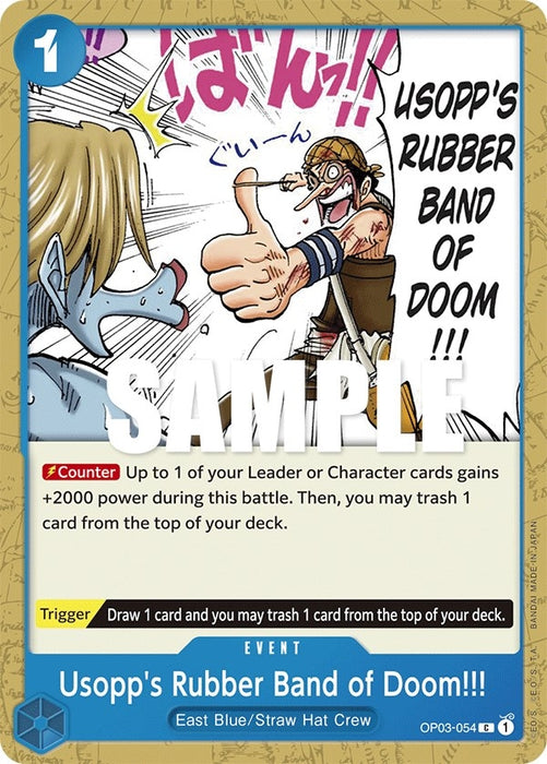 Image for Usopp's Rubber Band of Doom!!! (OP03-054) [Pillars of Strength] - One Piece Card Game