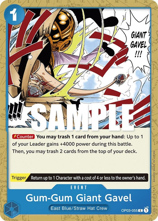 Image for Gum-Gum Giant Gavel (OP03-055) [Pillars of Strength] - One Piece Card Game