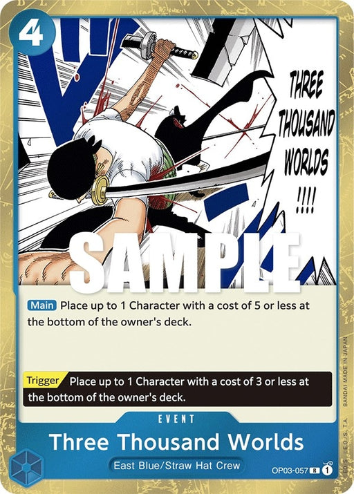 Image for Three Thousand Worlds (OP03-057) (Foil) [Pillars of Strength] - One Piece Card Game