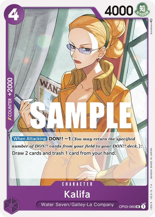 Image for Kalifa (060) (OP03-060) [Pillars of Strength] - One Piece Card Game