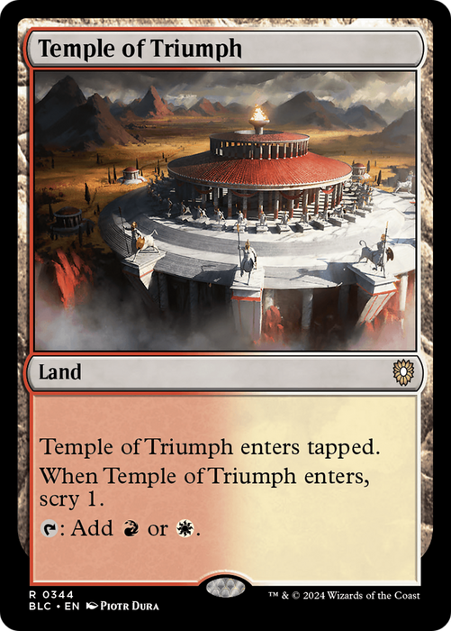 Temple of Triumph [BLC-344] - Bloomburrow Commander