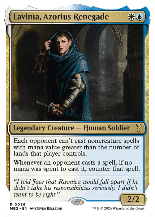 Lavinia, Azorius Renegade [MB2-086] - Mystery Booster 2