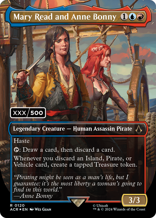 Mary Read and Anne Bonny (Borderless) [ACR-120Z] Foil - Assassin's Creed