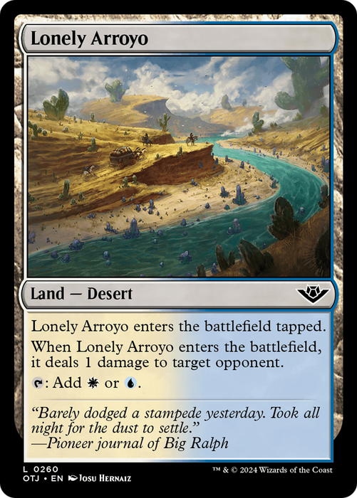 Lonely Arroyo [OTJ-260] Foil - Outlaws of Thunder Junction