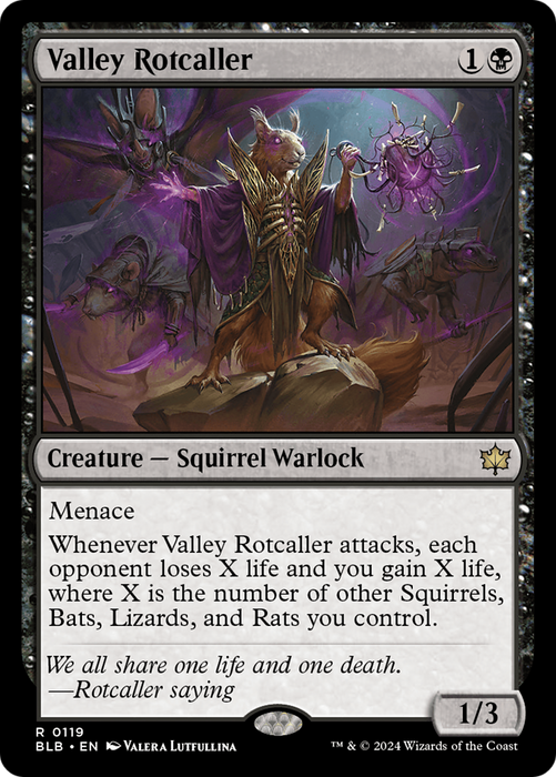 Valley Rotcaller [BLB-119] Foil - Bloomburrow