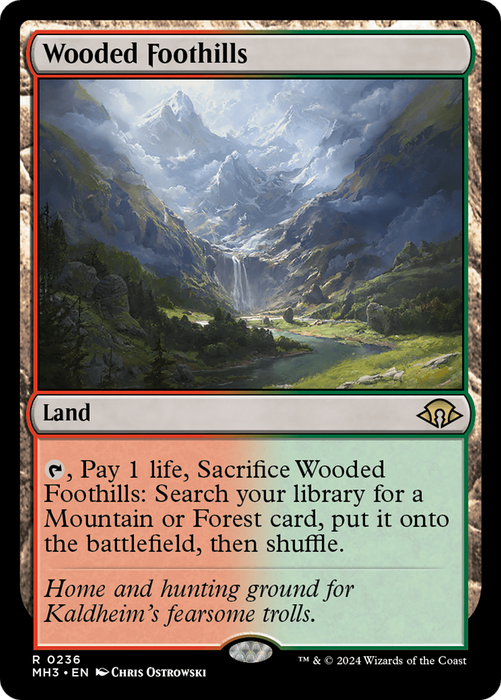 Wooded Foothills [MH3-236] Foil - Modern Horizons 3