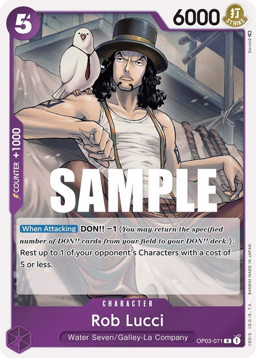 Image for Rob Lucci (071) (OP03-071) (Foil) [Pillars of Strength] - One Piece Card Game