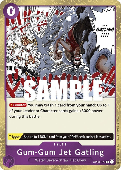 Image for Gum-Gum Jet Gatling (OP03-072) (Foil) [Pillars of Strength] - One Piece Card Game